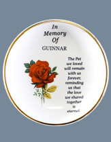 Pet Remembrance Mini Plate